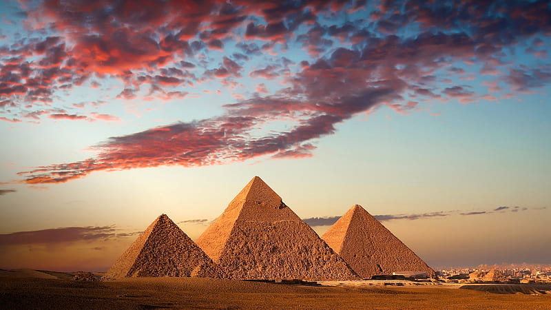 Pirámides de giza, pirámides, arquitectura, antiguo, egipto, puesta de sol,  Fondo de pantalla HD | Peakpx