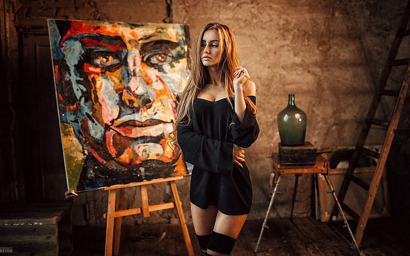 Valentina Grishko, Model, bonito, Sexy, Blonde, HD wallpaper