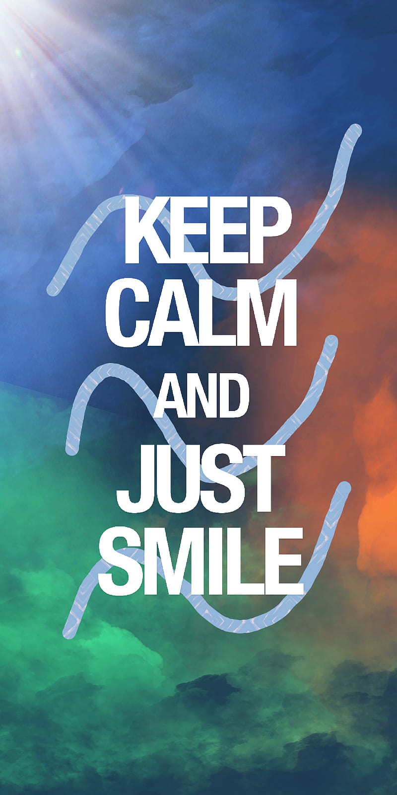 Keep calm, smile, HD phone wallpaper