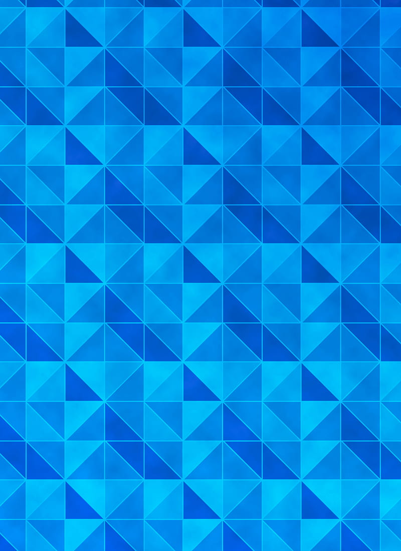 Blue, motif, pattern, triangle, HD phone wallpaper