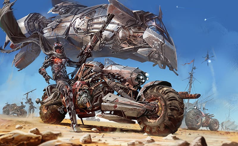 Weapon, Motorcycle, Sci Fi, Cyborg, Futuristic, Vehicle, Post ...
