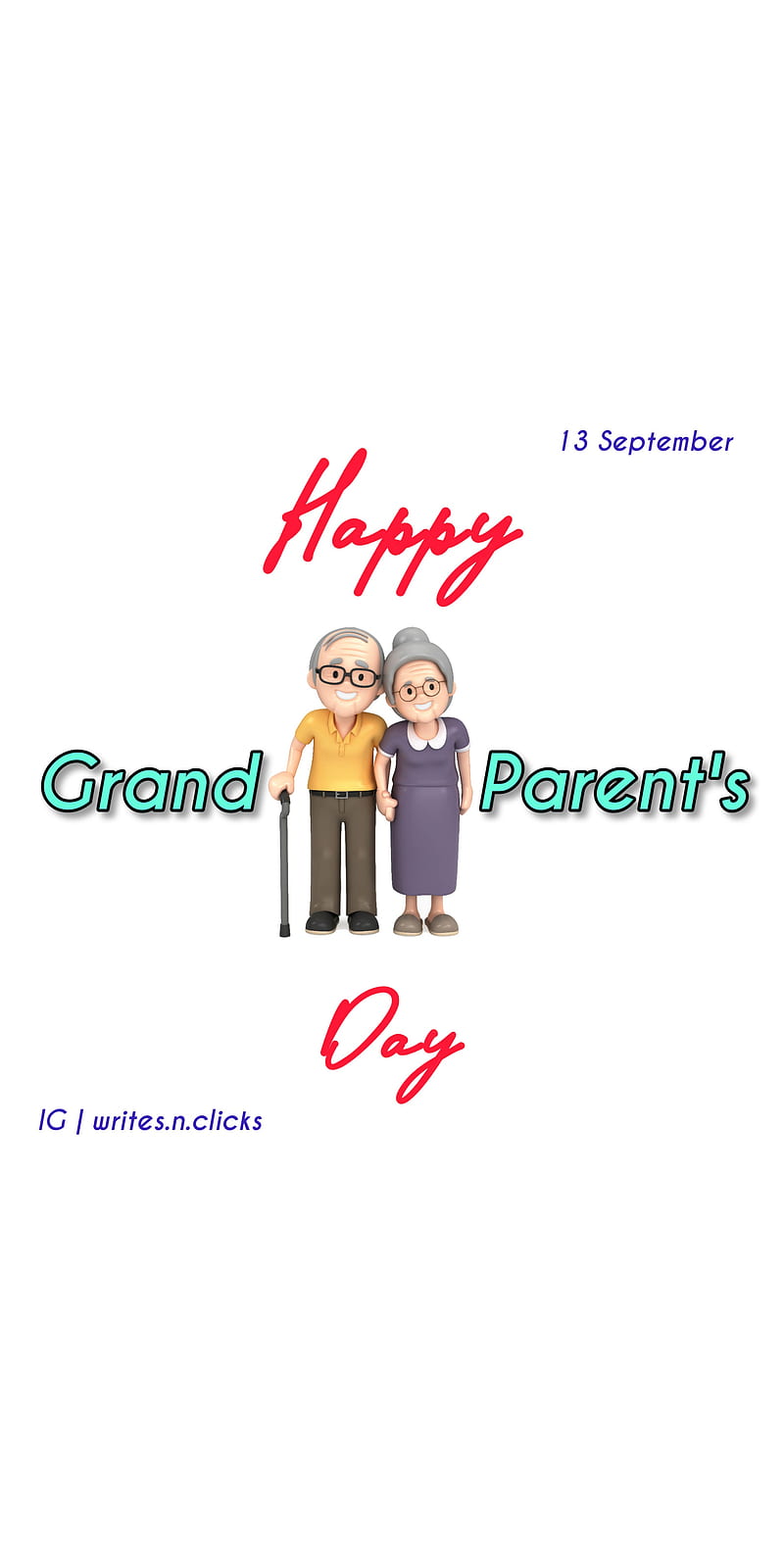 Grandparents Day, 13 september, grandparents day wish, happy grandparents day, iphone, samsung, wishes, HD phone wallpaper
