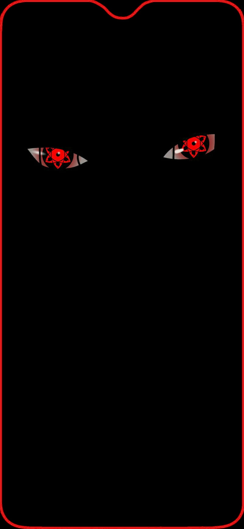 Sharingan, anime, fullscreen naruto, notch, HD phone wallpaper | Peakpx