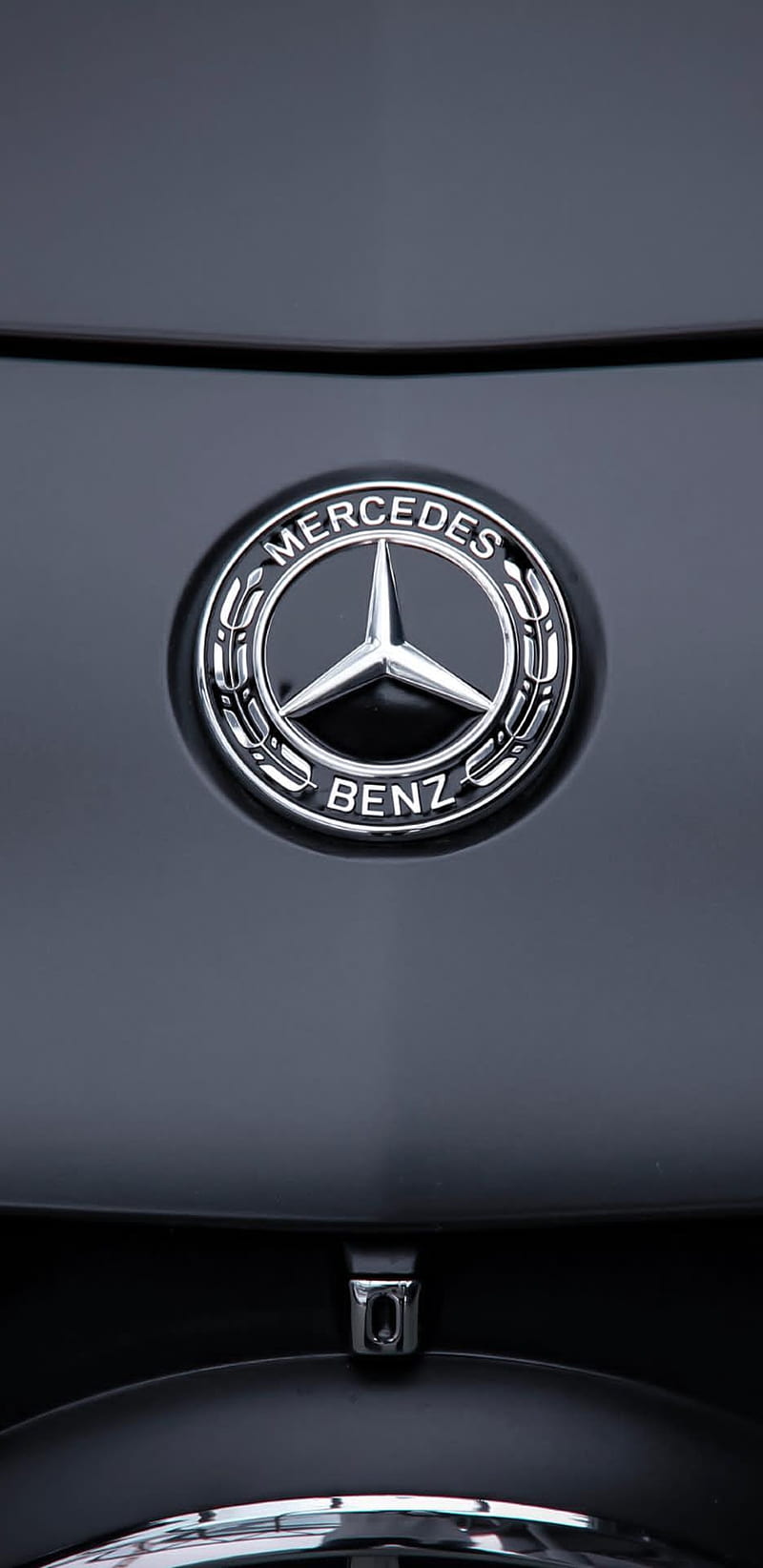 Mercedes Benz Logo, amg, black, car sport, HD phone wallpaper