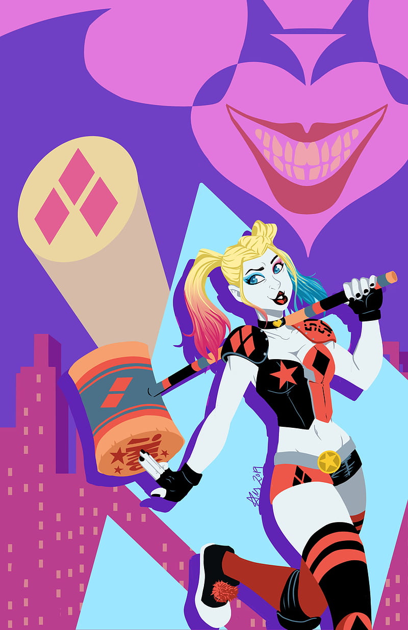 New Harley Quinn, batman, dc comics, harleen, harley quinn, quinzel, HD phone wallpaper