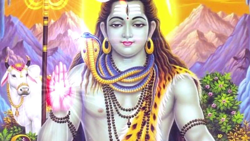 Lord Shiva With Snake Around Neck God, HD wallpaper