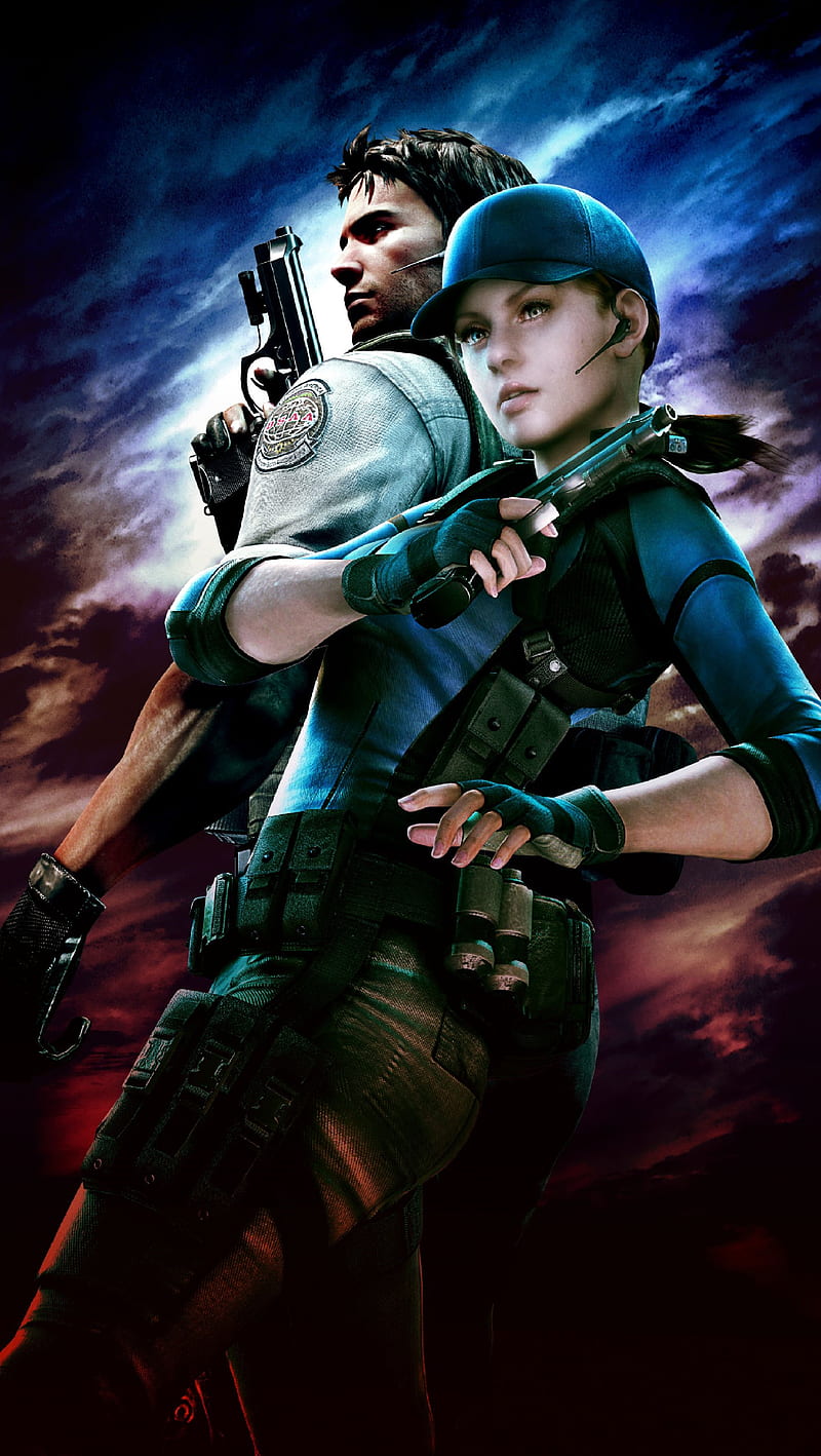 Resident Evil 5, capcom, chris, evil, game, i6, jill, resident, HD phone wallpaper
