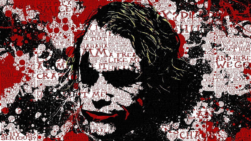 Joker Joaquin Phoenix Filled Full Of Words Joker, HD wallpaper
