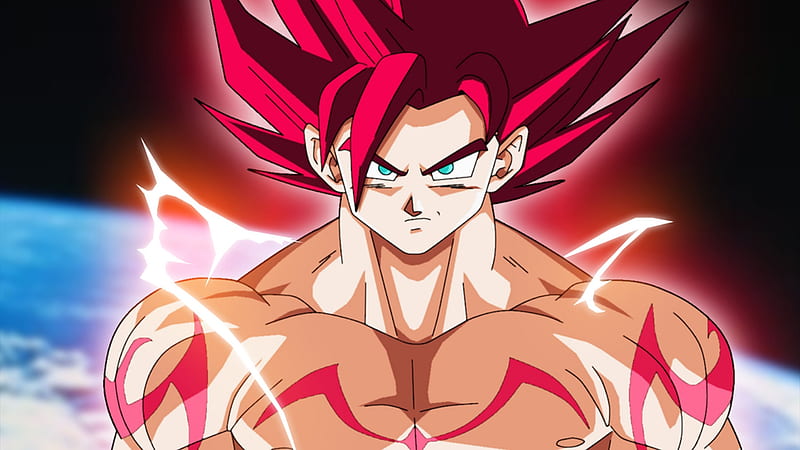 Goku red, ball, dragon, god beyond, limit breaker, saiyan, super, HD  wallpaper