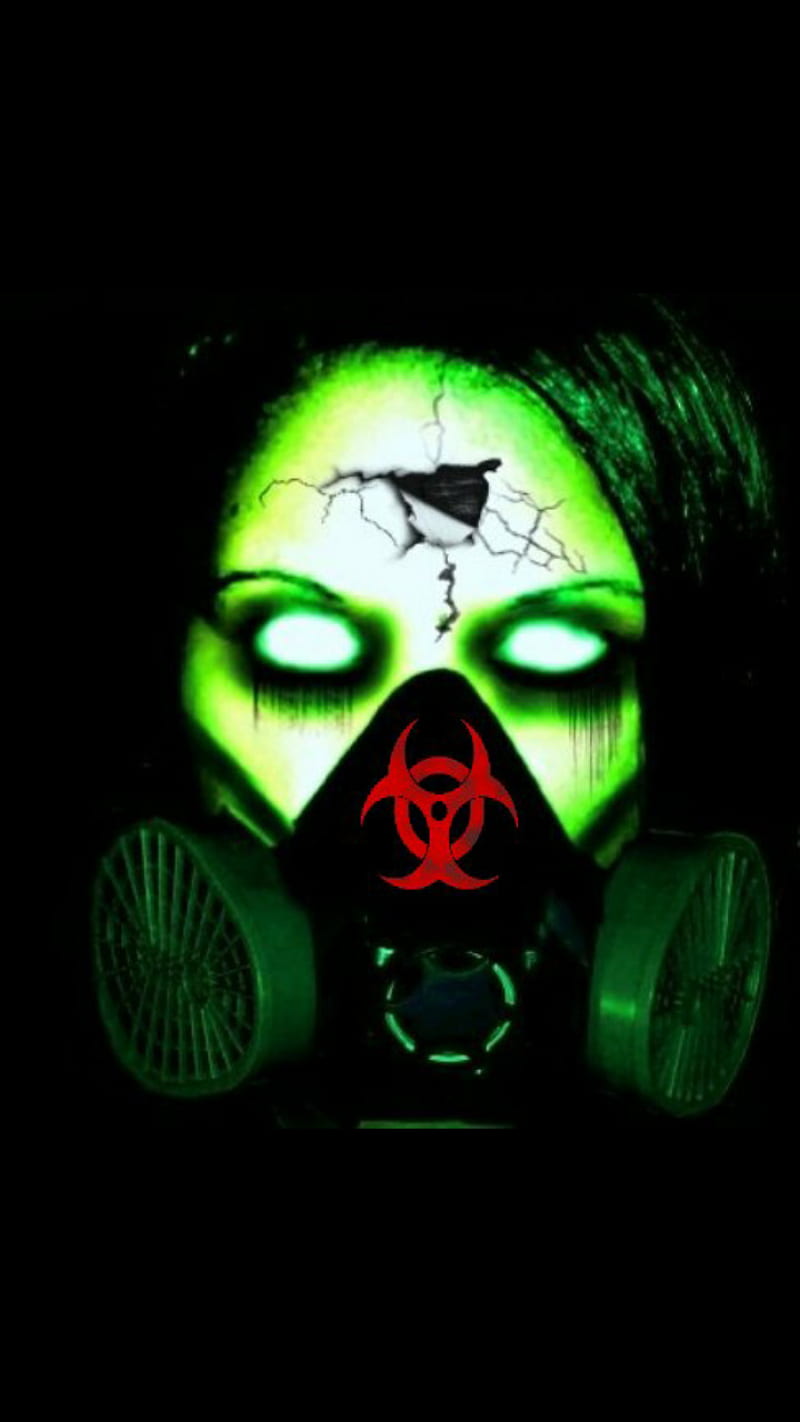 masked girl, gas, mask, toxic, HD phone wallpaper