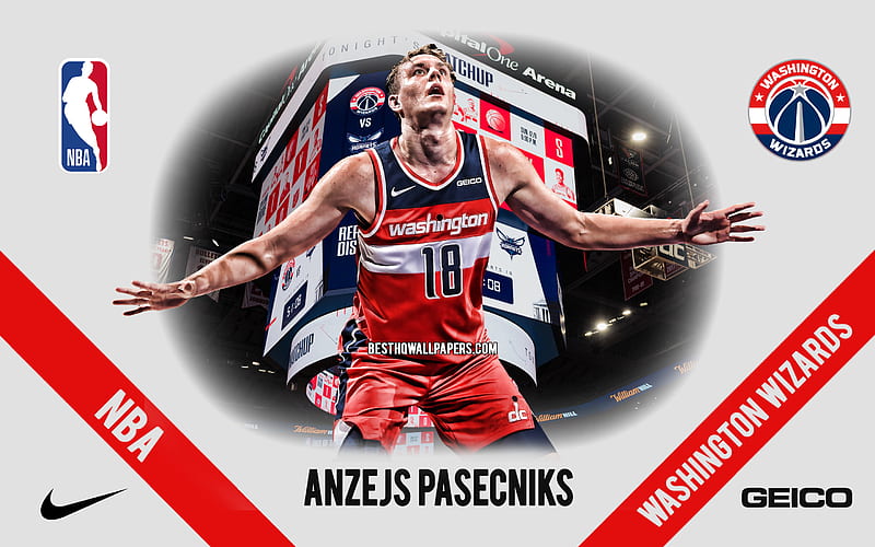 Anzejs Pasecniks Washington Wizards Latvian Basketball Player Nba Portrait Hd Wallpaper Peakpx