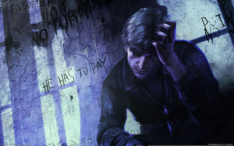 HE HASTO PAY, tension, silent hill, video game, man, horror, alone, downpour, dark, silent hill- downpour, HD wallpaper