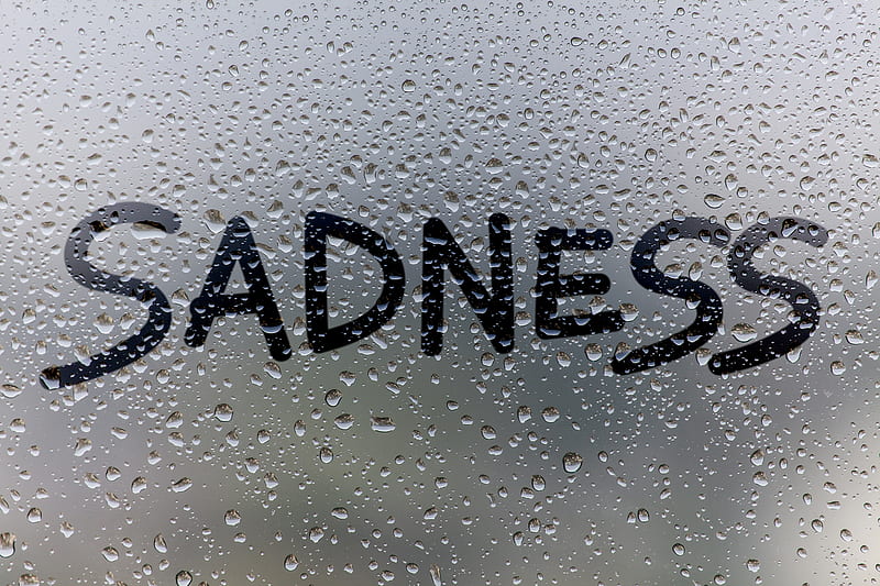 Sadness Glass Drops Typography , sad, glass, drops, typography, HD wallpaper