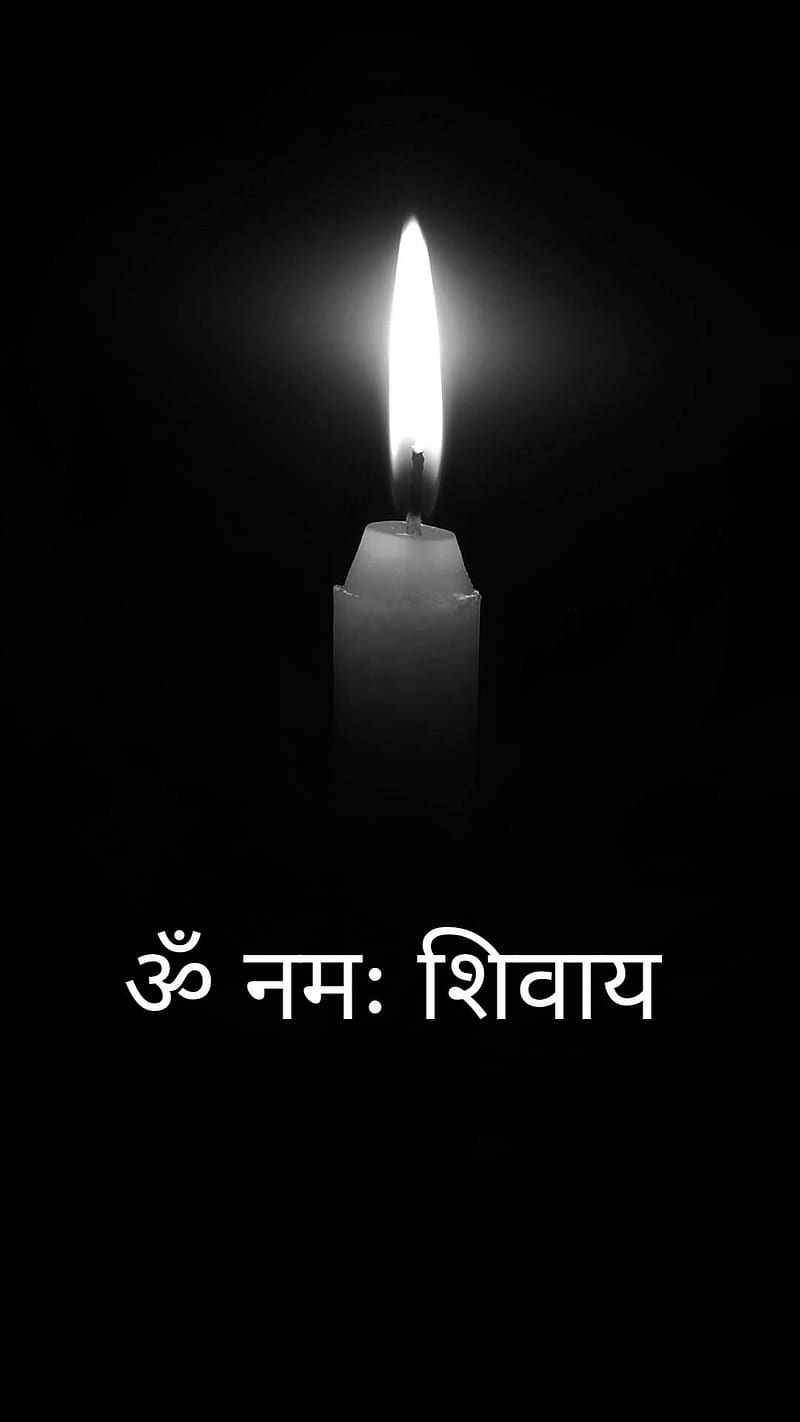 Om Namah Shivaya With Burning Candle, om namah shivaya, candle, god,  mantra, HD phone wallpaper | Peakpx