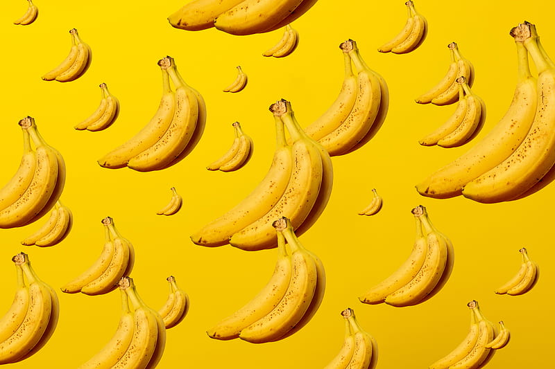 Yellow Banana Fruits, HD wallpaper