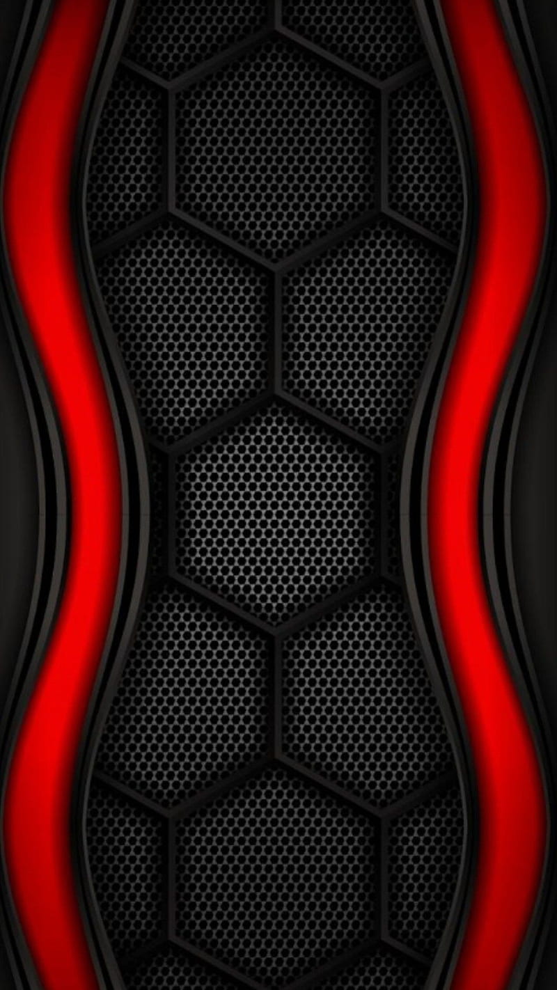 Red & Black, abstract, dash, desenho, flat, lines, modern, simple, HD phone  wallpaper