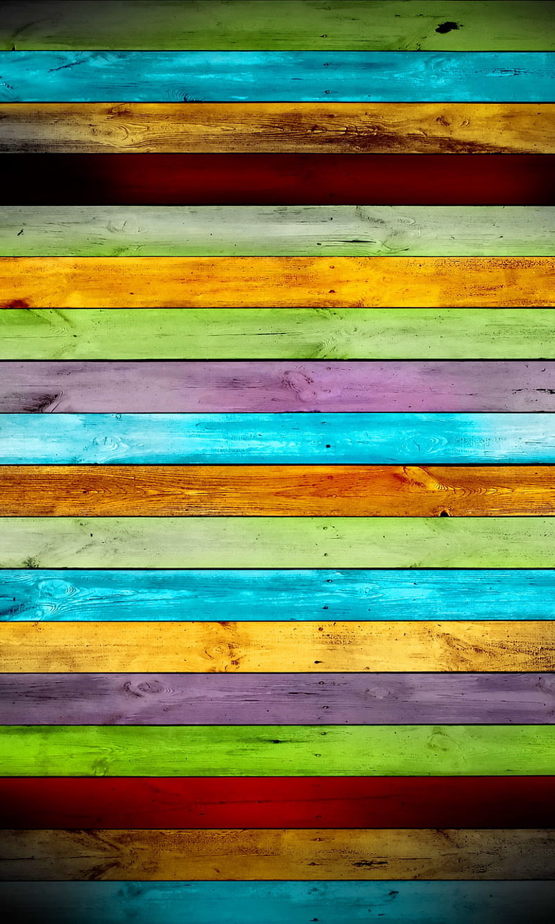 Colored Wood, colorful background, wood planks, HD phone wallpaper