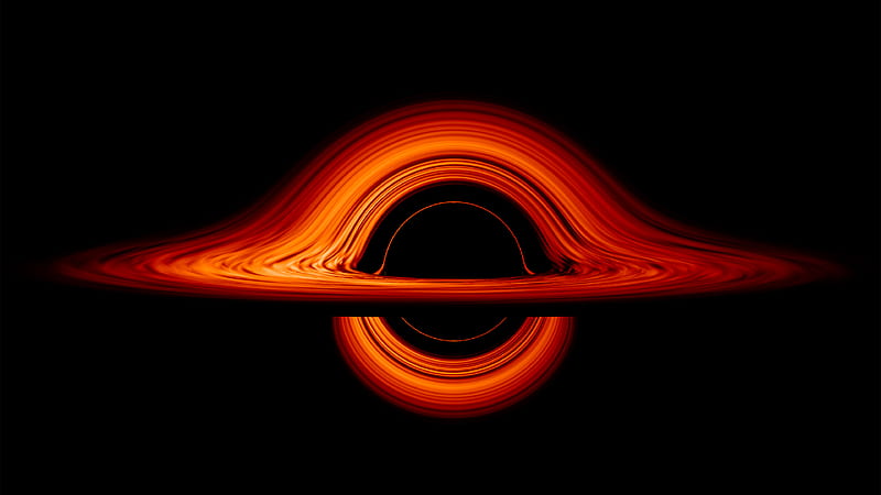 NASA Visualization Shows a Black Hole's Warped World, Black Hole 3D, HD wallpaper