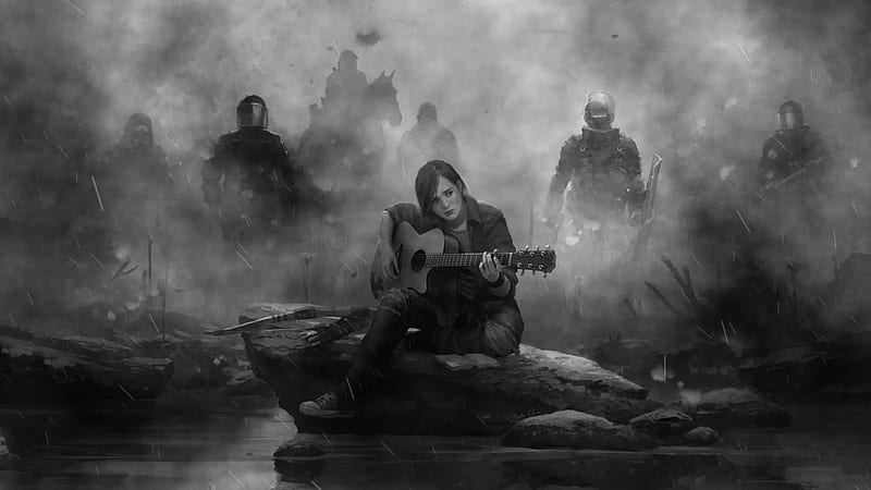 Download wallpaper Games, Guitar, Naughty Dog, Ellie, PS4, The Last of Us  Part II, section games in resolution 3840x2160