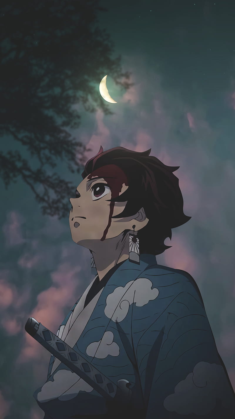 Demon Slayer Tanjiro Kamado With Background Of Dark Gray 4K HD Anime  Wallpapers, HD Wallpapers