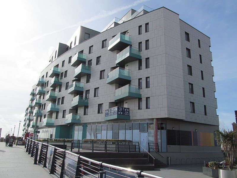 West Quay Apartments, Modern, Architecture, Sussex, Apartment blocks, Brighton, HD wallpaper
