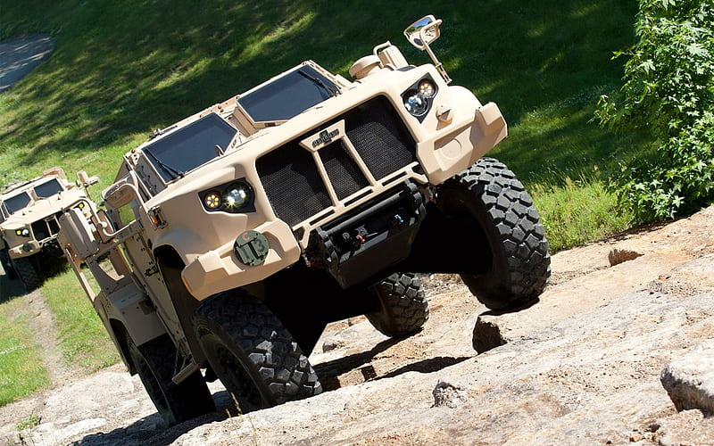 Oshkosh L-ATV, American Army All-terrain vehicle, armored car, US Army, JLTV, Mine-Resistant Ambush Protected, HD wallpaper