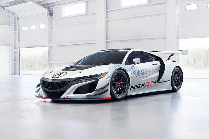 2017 Acura NSX GT3, Coupe, GT Racing, Race Car, Turbo, V6, HD wallpaper