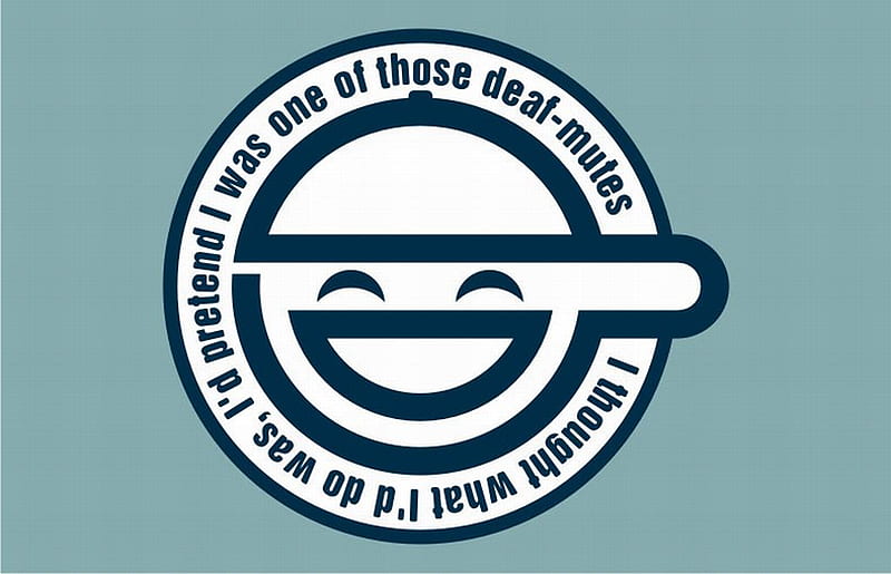 Laughing Man Logo, laughing man, ghost in the shell, logo, anime, HD wallpaper