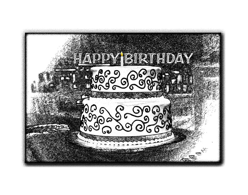 Happy Birtay Cake, cake, candle, happy birtay, party, HD wallpaper