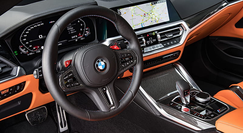 2021 Bmw M4 Competition Coupe Color Portimao Blue Interior Steering Wheel Hd Wallpaper Peakpx