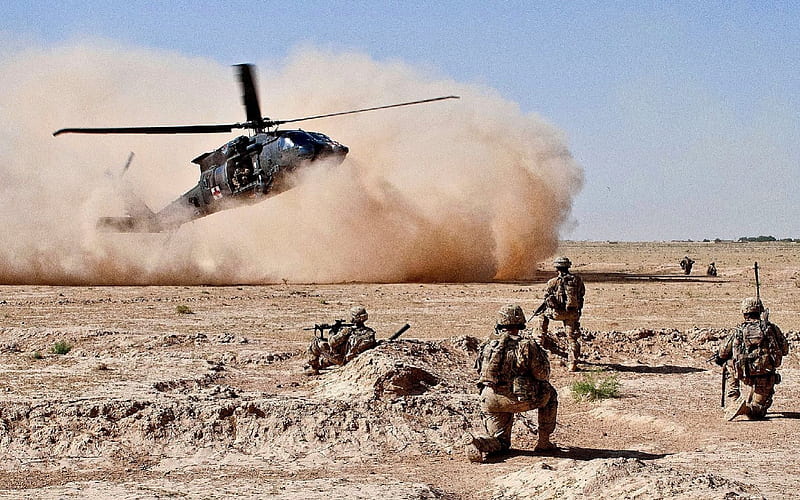 A UH-60 Black Hawk medical evacuation helicopter, recon, marines, marine corps, usmc, HD wallpaper
