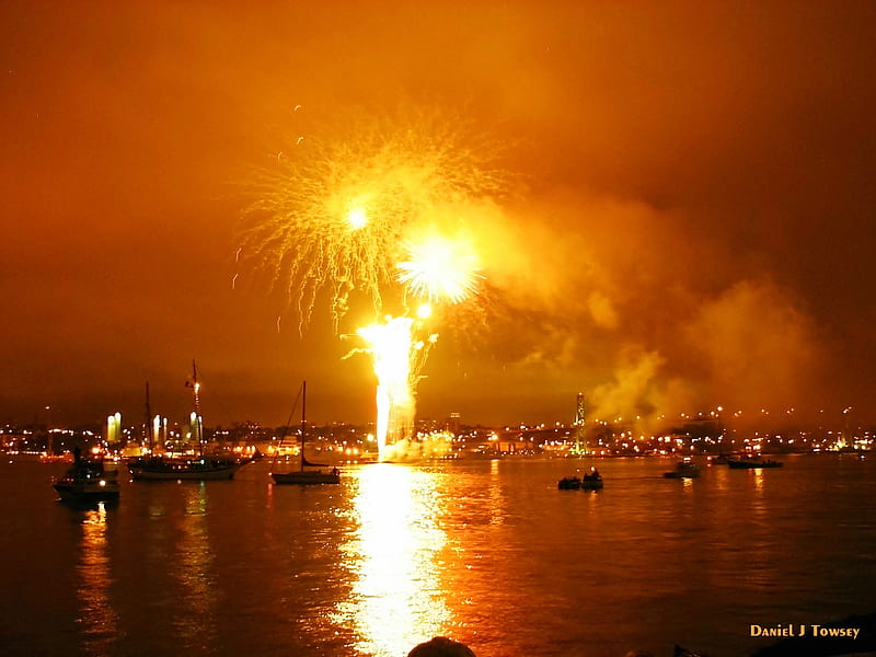 Canada Day Halifax Fireworks, danieltowsey, HD wallpaper