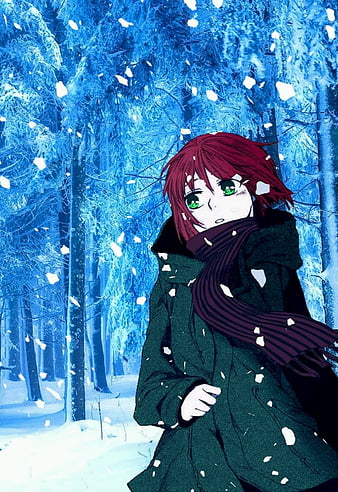 Wallpaper mahoutsukai no yome, chise hatori, couple, anime desktop