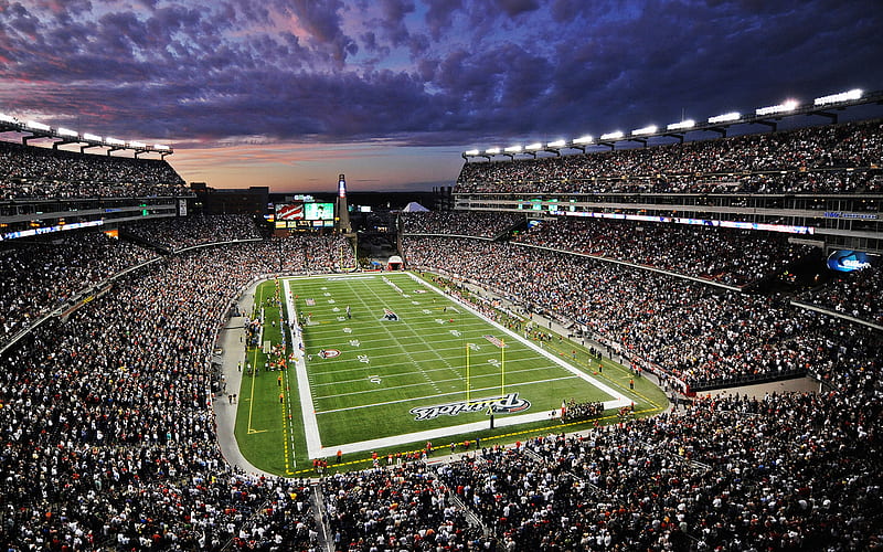 Gillette Stadium, American Football Stadium, NFL, New England Patriots Stadium, NFL Stadiums, Foxboro, Massachusetts, USA, HD wallpaper