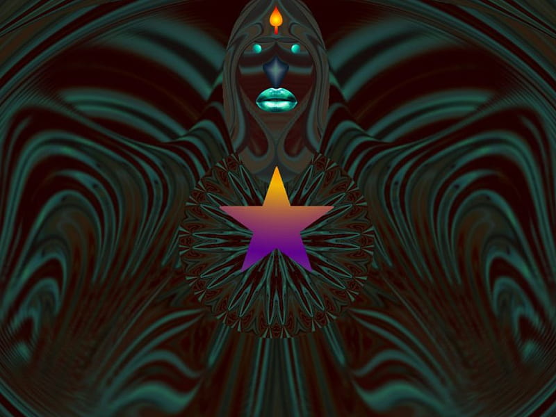 Today I'm Making You the Star, 3d, fractal, collage, abstract, eye candy,  HD wallpaper | Peakpx