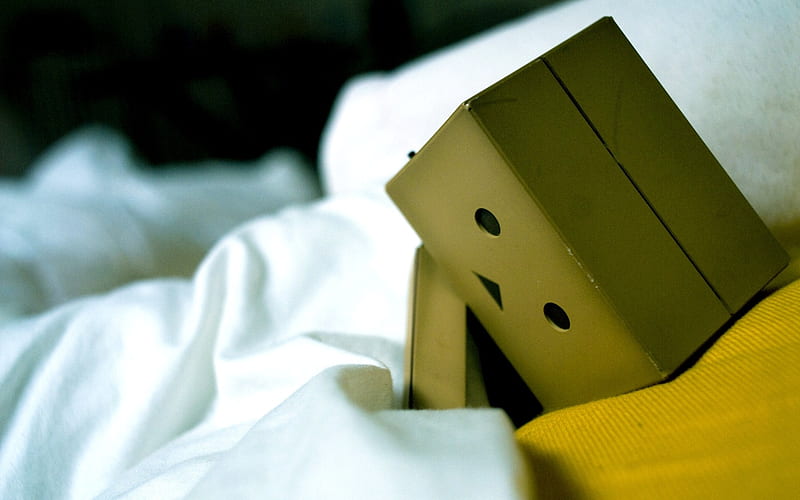 Bed sadness-Danboard boxes robot, HD wallpaper | Peakpx