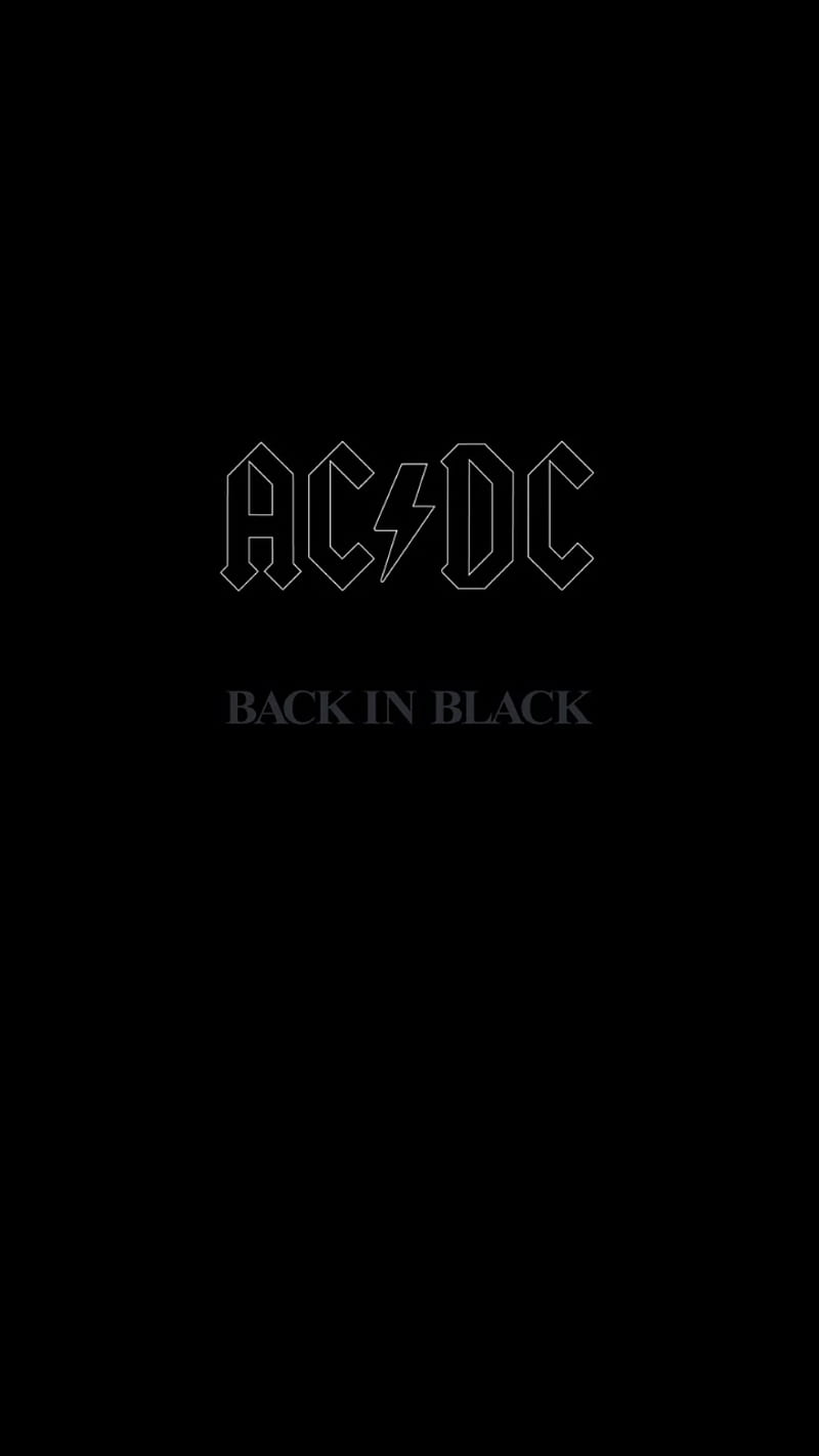 ACDC Back In Black , bon, heavy rock, HD phone wallpaper
