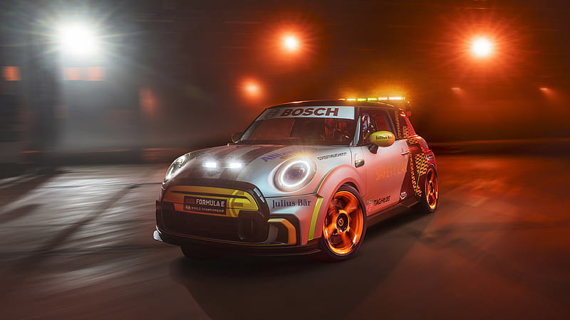 2021 Mini Electric Pacesetter, Cooper, Hatch, Safety Car, HD wallpaper