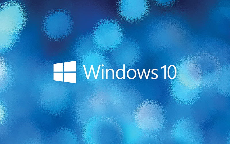 Windows 10 Operating System Blue Blur Background Windows 10 Logo Windows Hd Wallpaper Peakpx