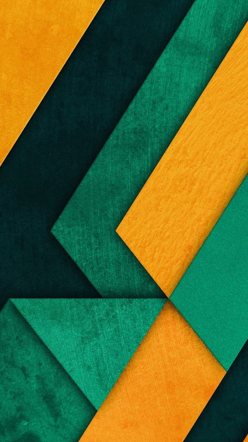 Material Design, abstract, android, background, green, pattern, yellow ...