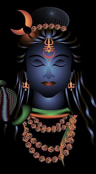 Lord Shiva, paintings, plain, HD phone wallpaper