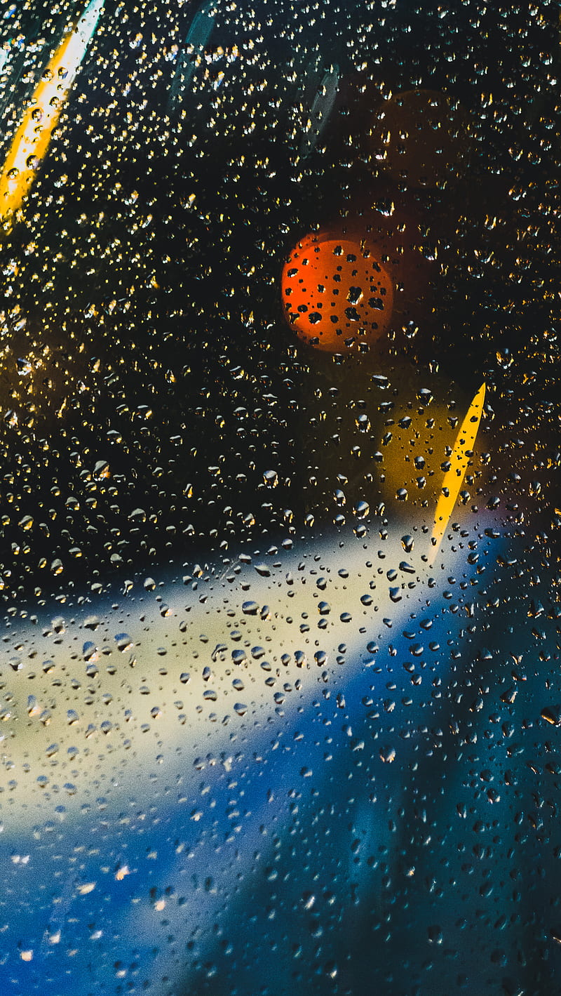 closeup of water dew on window, HD phone wallpaper