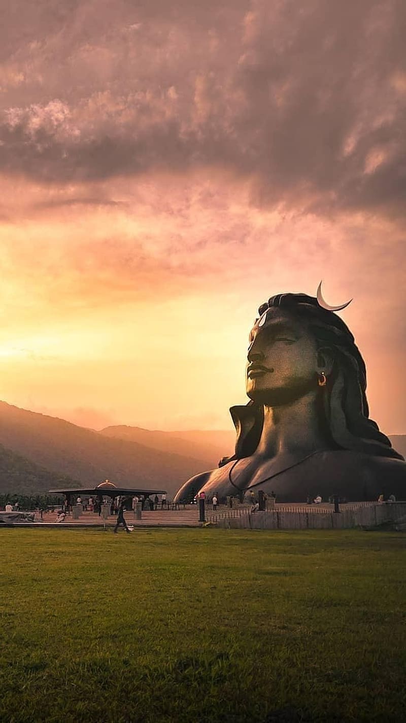 Shiv Ji, Mahakal, Statue, Mountains, HD phone wallpaper | Peakpx
