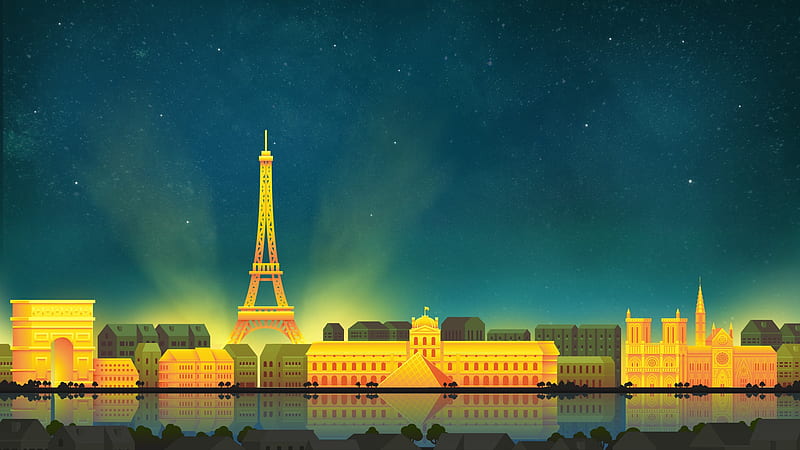 Paris Eiffel Tower Minimalist, france, paris, eiffel-tower, world, minimalism, minimalist, artist, artwork, digital-art, HD wallpaper