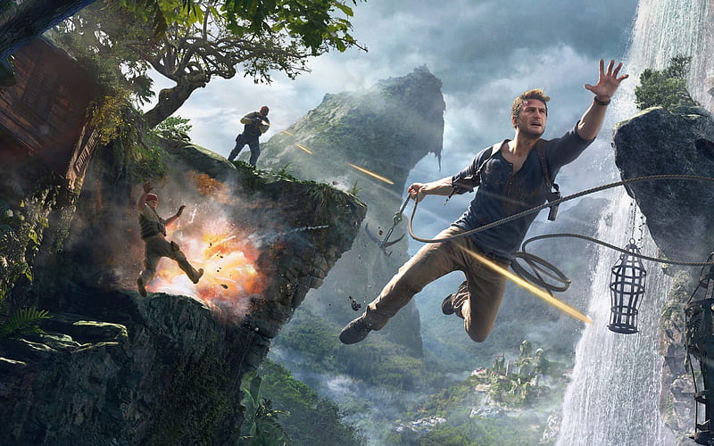 Uncharted 4 : a Thief's End, 2016, games, thiefs, 4, video, ps4, Uncharted, end, xboxone, HD wallpaper