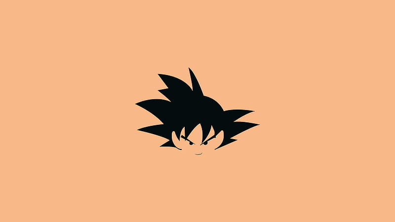 Goku Flat Minimal , goku, anime, artist, artwork, digital-art, minimalism, minimalist, HD wallpaper