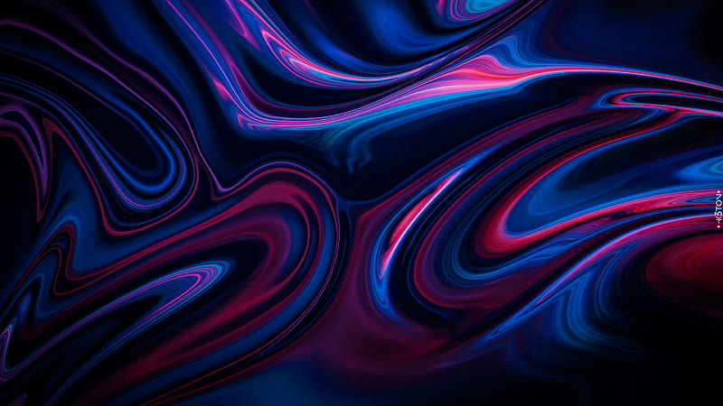 Purple Blue Swirl Abstract, HD wallpaper