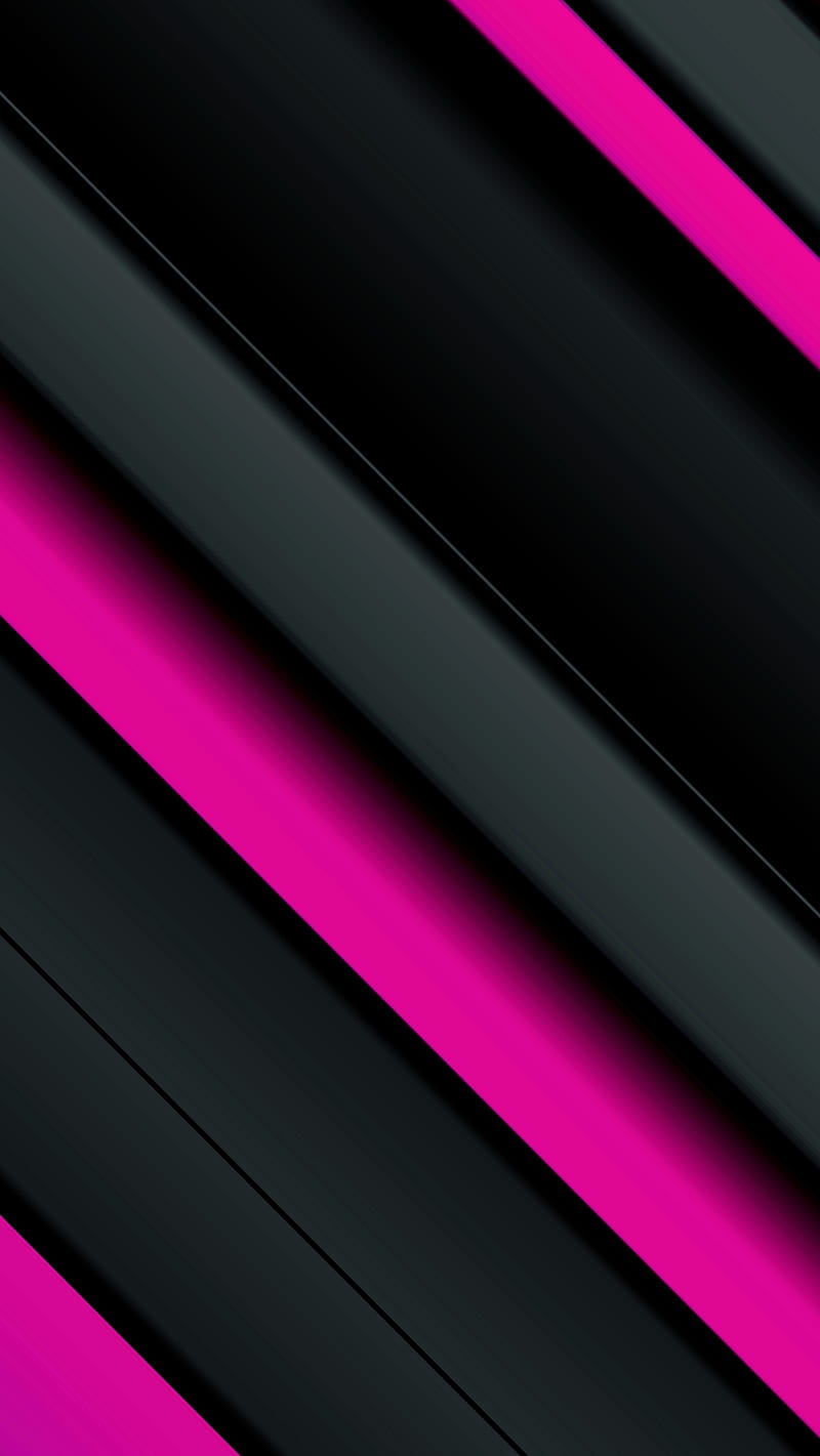 Material design 106 abstract, black, digital, flat line, material design, pink, stripes, HD phone wallpaper