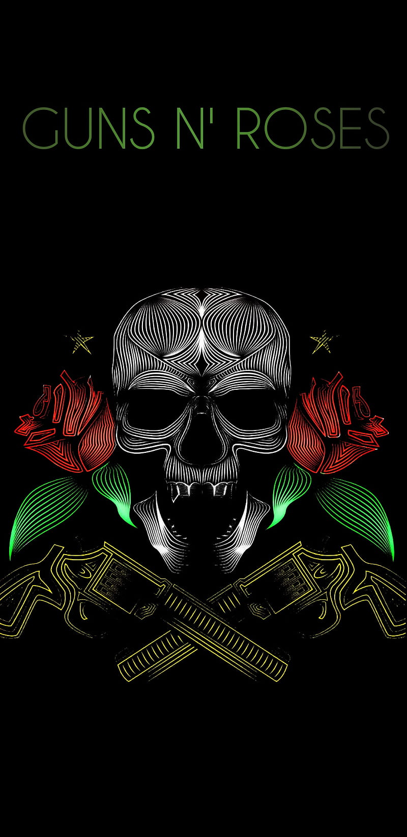 Guns N Roses Gnr Green Red Skull Hd Phone Wallpaper Peakpx