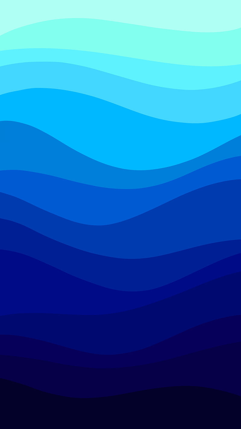 BLUE OCEAN, ABSTRACT, BLUE, Layer, Samsung, amoled, bezel, colourful, dark, edge, iphone, less, liquid, matte, ocean, oppo, to, water, HD phone wallpaper